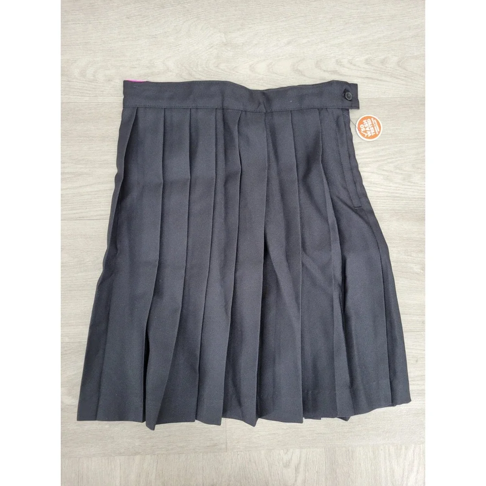 French Toast Girls Size 7 Black Pleated School Uniform Skirt Adjustable Waist